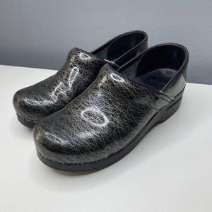DANSKO professional clogs black and silver size 42 or 11.5 12